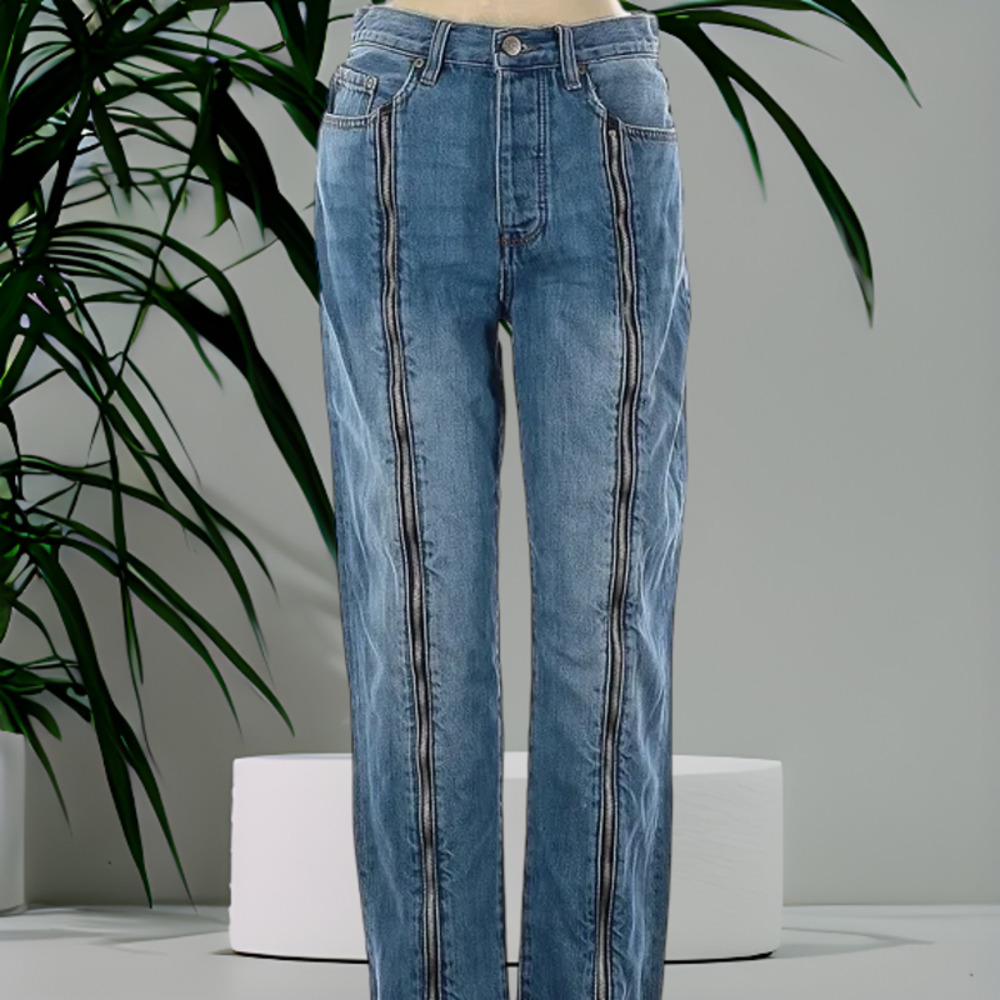 (50% OFF) NWT NEON BLONDE Siren Zipped Women Blue Valentine Jeans Size 27